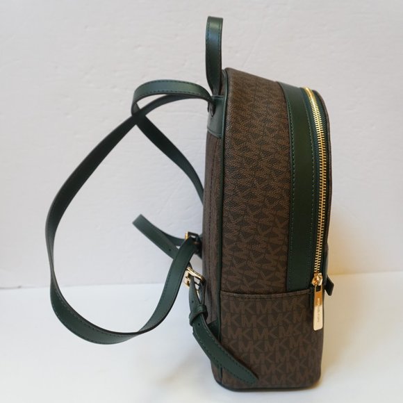 Michael Kors Kenly Medium Backpack MK Brown Racing Green main image 5
